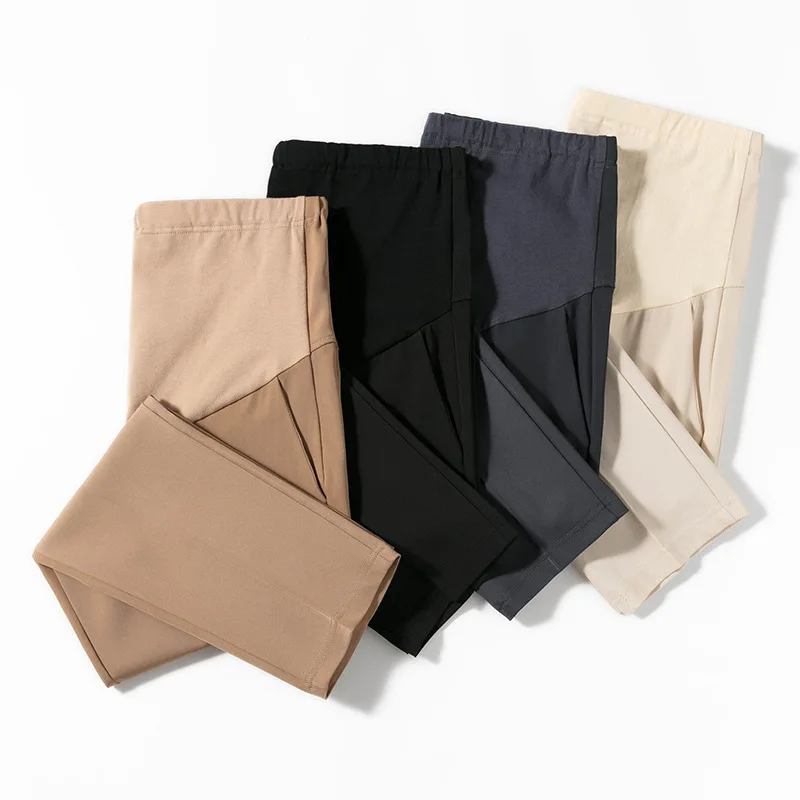 Pantalones de maternidad elásticos para embarazada, efecto vientre - imagen 2