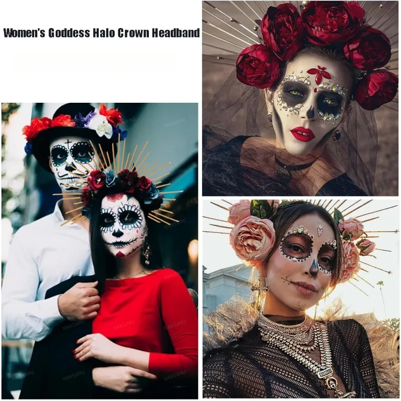 Tocado inspirado en estallido solar para mujer