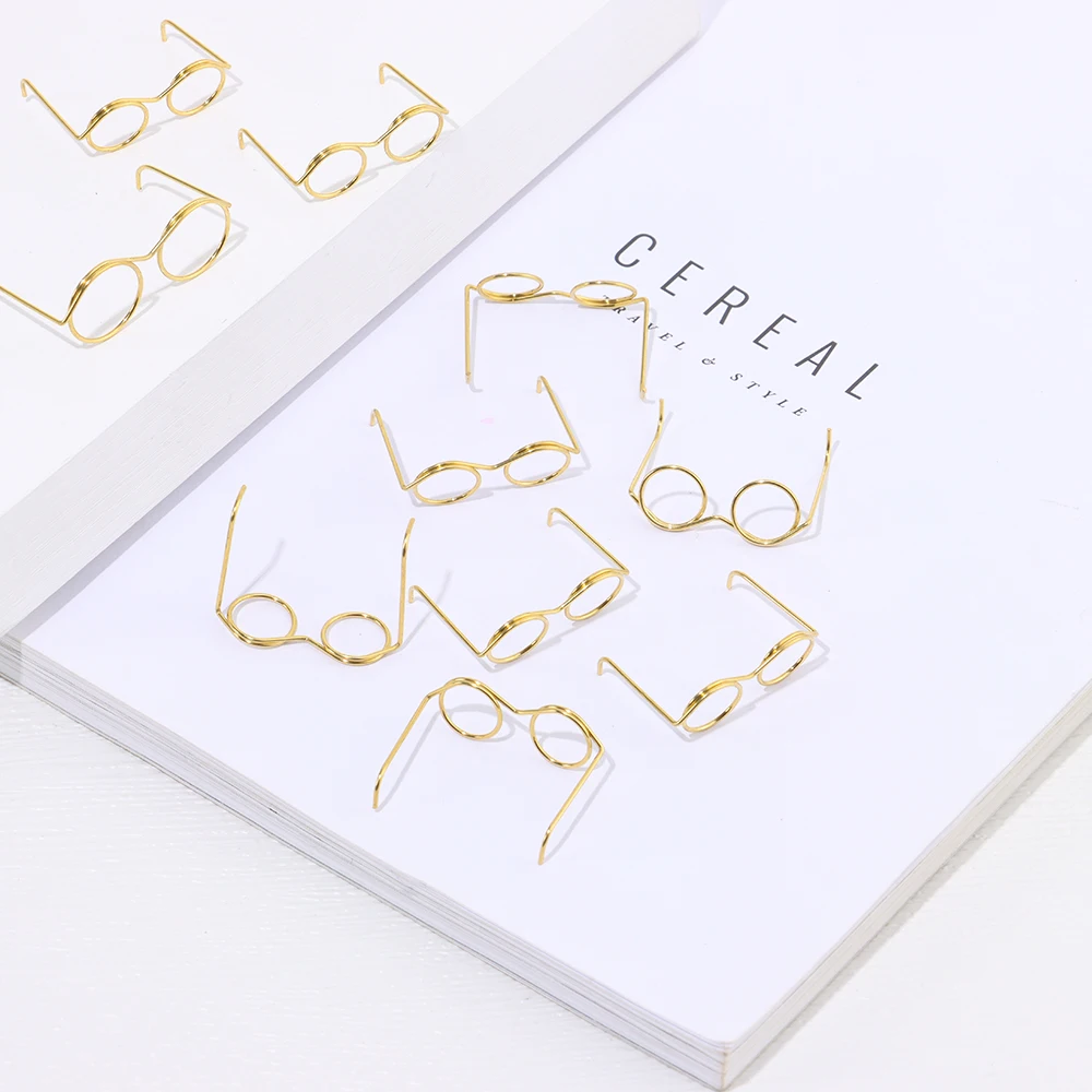 Gafas metal retro redondas para muñecas – Accesorio DIY - imagen 5