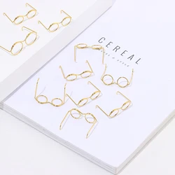 Gafas metal retro redondas para muñecas – Accesorio DIY