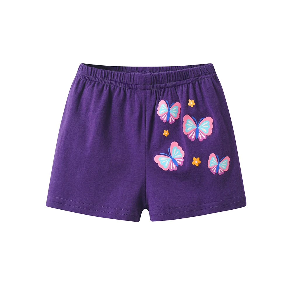 DXTON Conjunto de verano para niña con blusa y shorts de mariposas - imagen 5