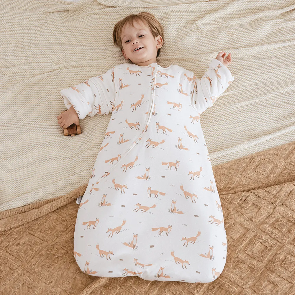 Saco de dormir con mangas extraíbles y manta antipatadas para bebés - imagen 4