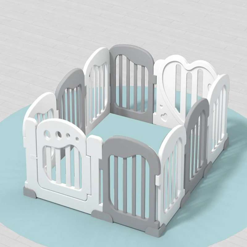 Parque infantil bebé con estera para gatear y puerta segura - imagen 3