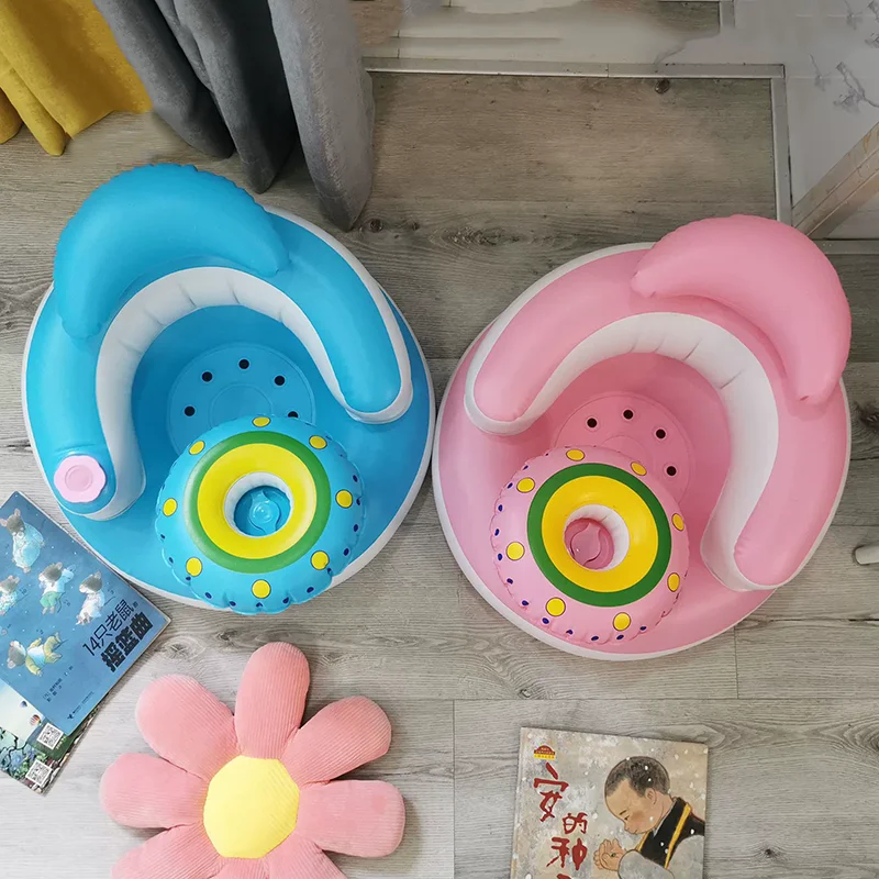 Silla infantil inflable plegable para bebés y niños pequeños - imagen 5