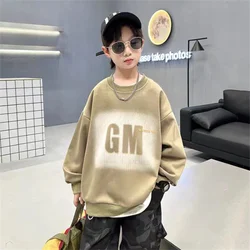 Jersey de manga larga con letras para niño - Primavera otoñal