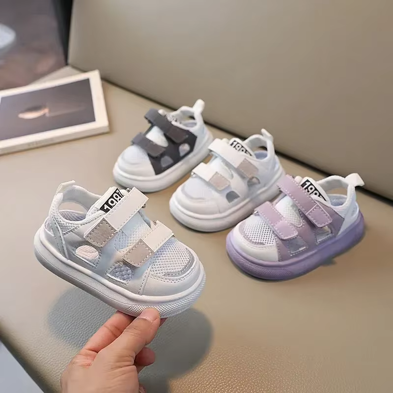 Zapatillas caladas de malla transpirables para niño y niña verano - imagen 2