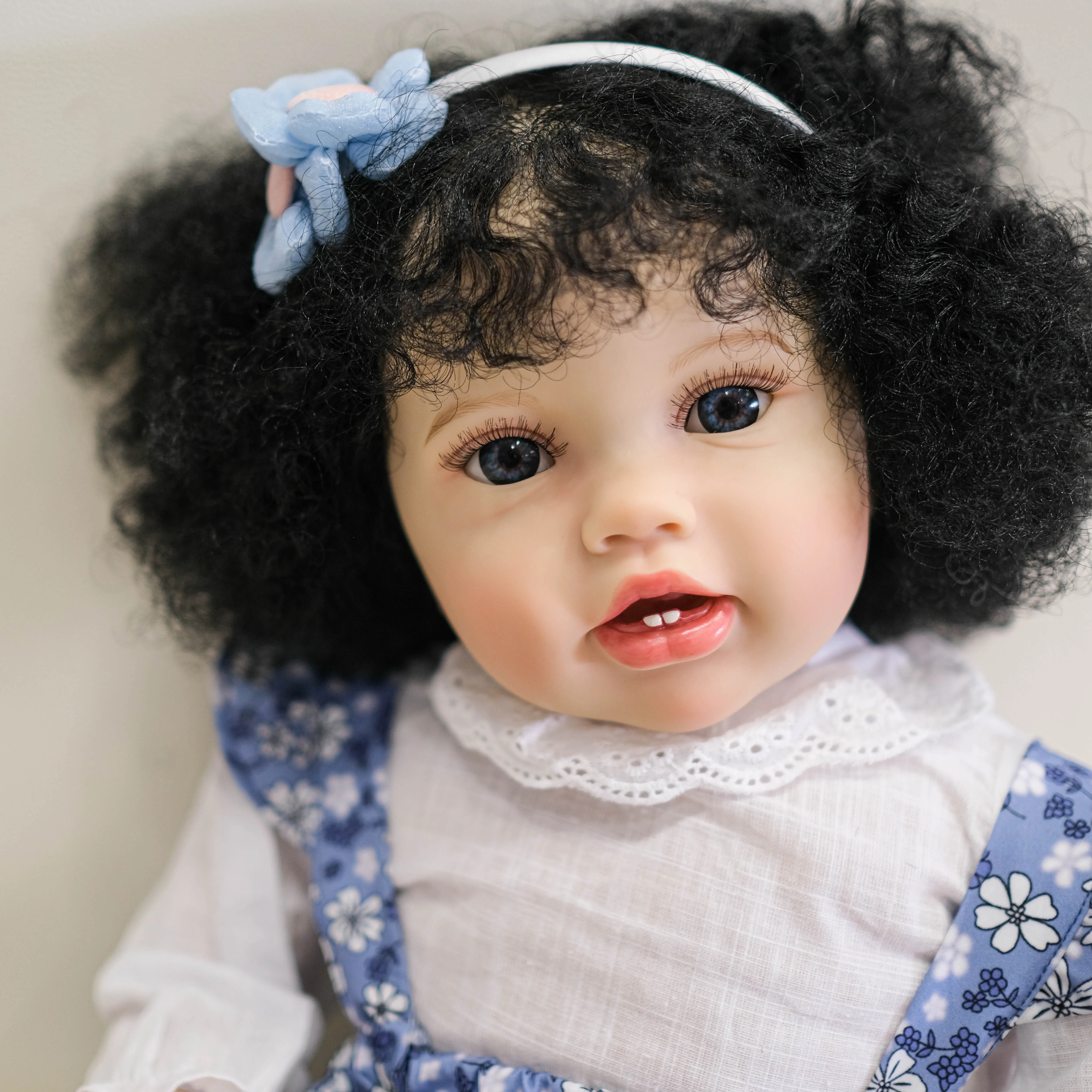 NPK muñeca de arte de piel 3D hecha a mano con pelo real, tacto suave - imagen 3