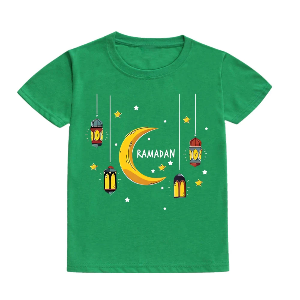 Camiseta Eid Mubarak para niño con estampado de luna – Ramadán - imagen 3