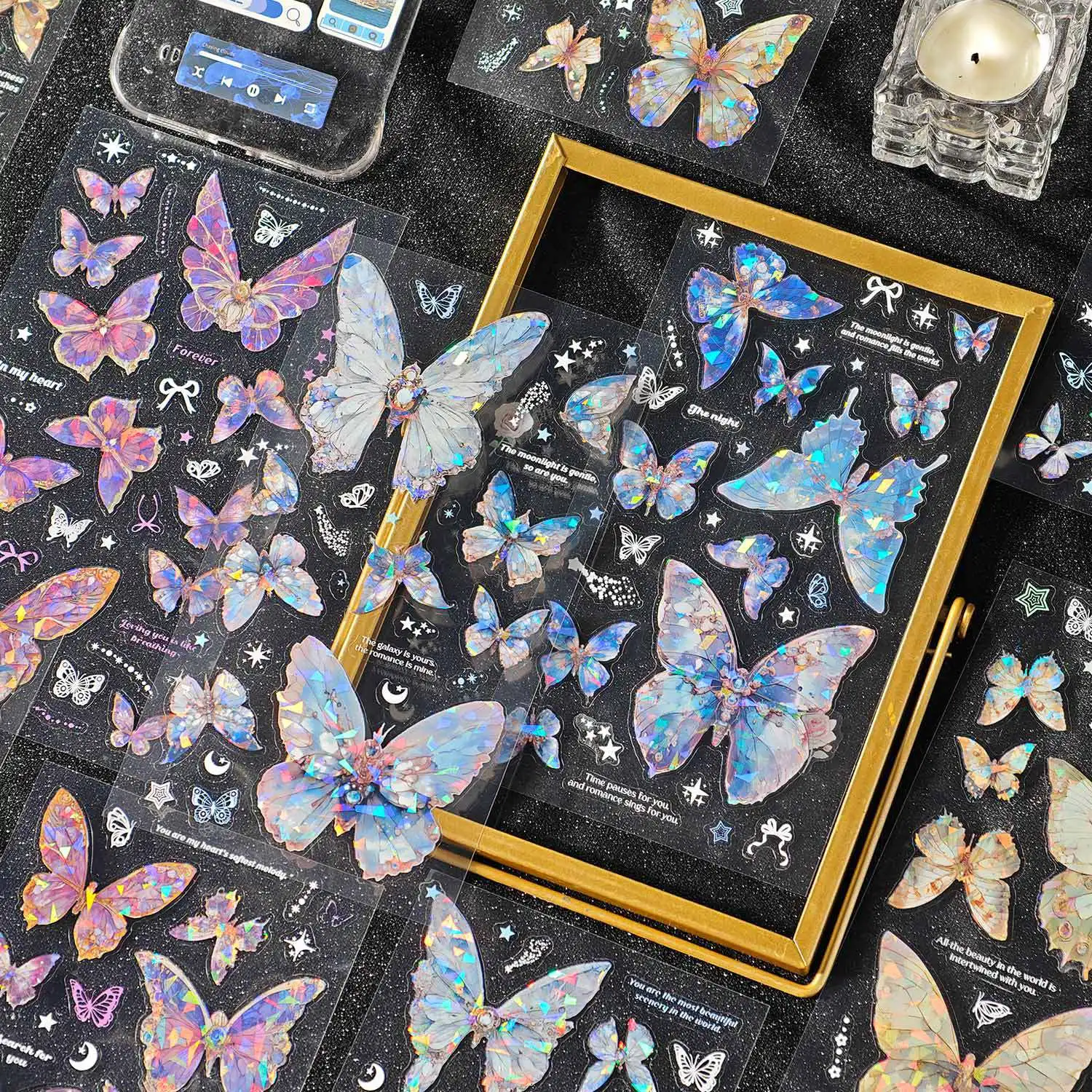 Pegatinas infantiles de mariposas vintage adhesivas para decorar - imagen 4