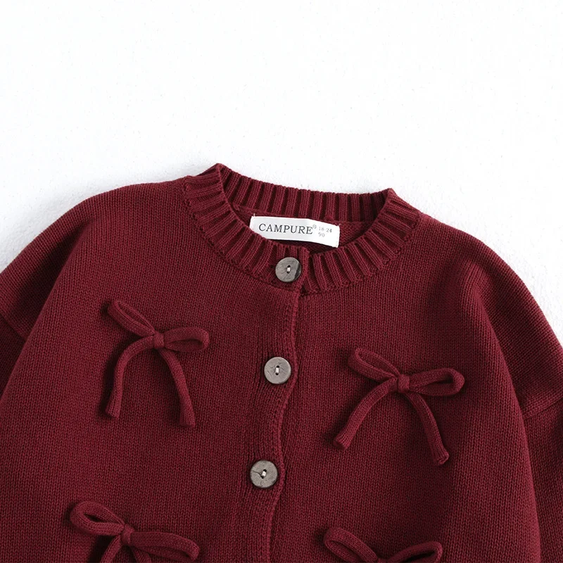 Cárdigan MILANCEL jersey rojo para niña 2-7 años - imagen 4