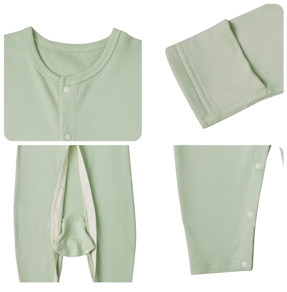 Pelele verde de algodón para bebé – Suave y cómodo - imagen 3