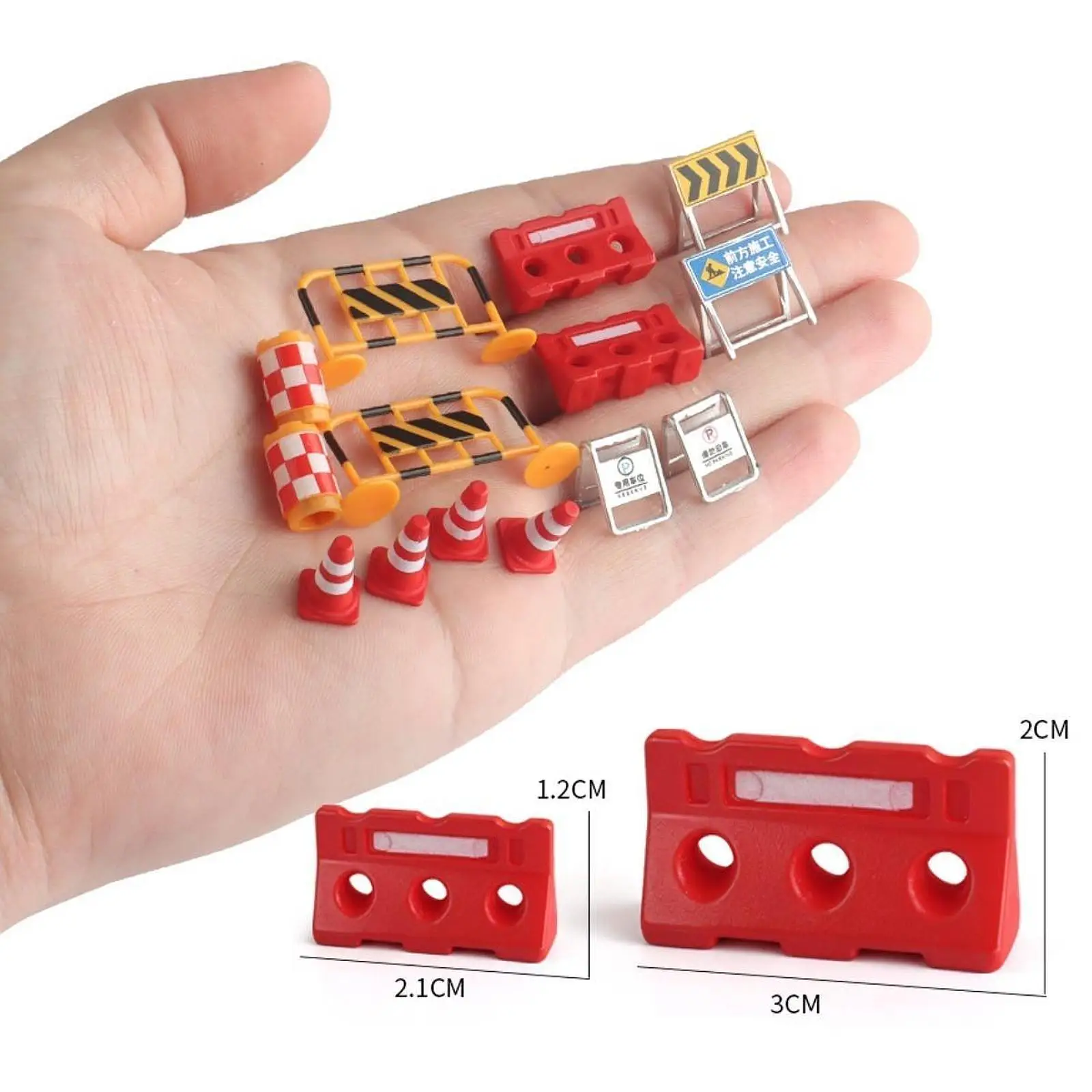 Juego seguridad vial infantil con mini señales tráfico multicolor - imagen 3