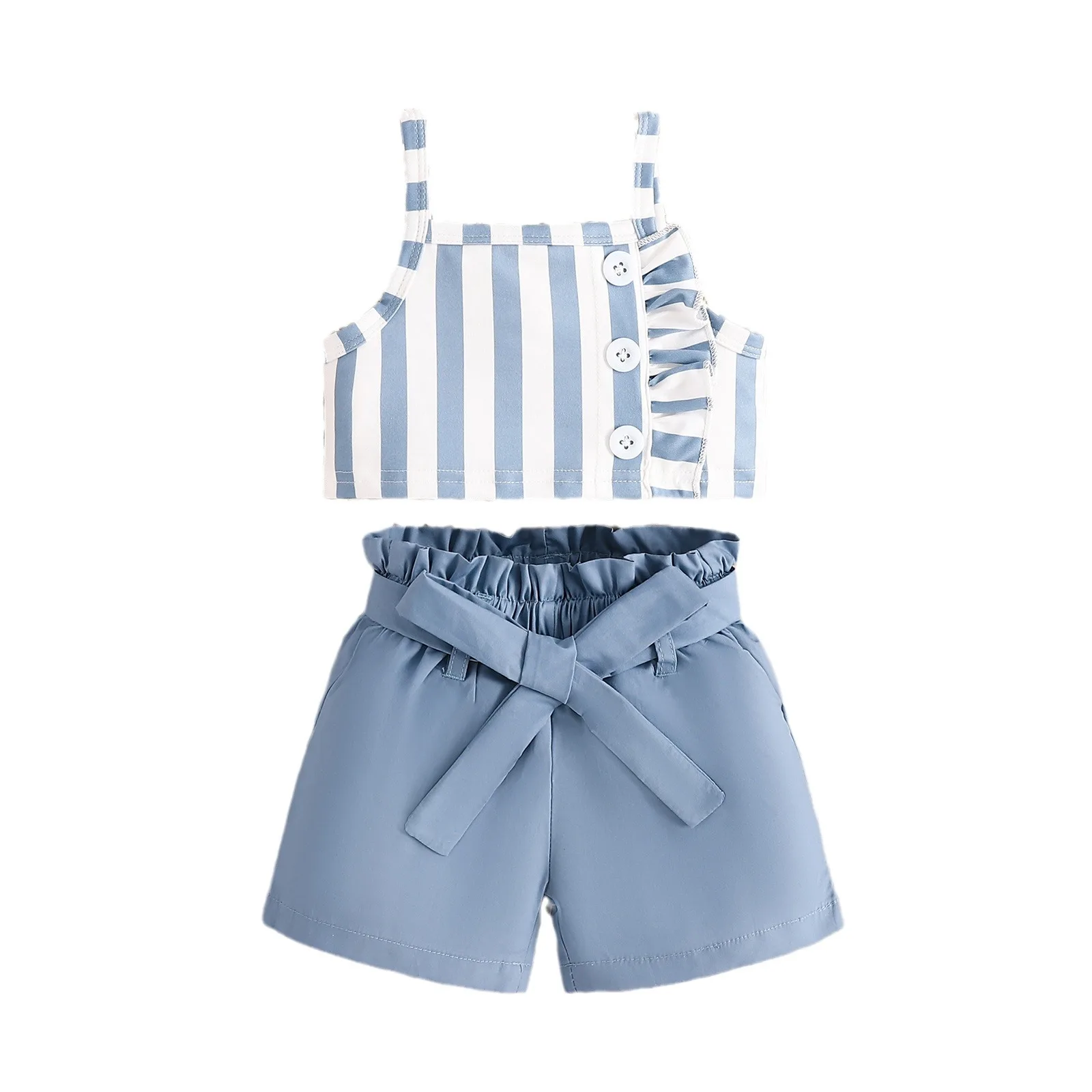 Pantalón corto con cintura elástica y detalle de bolsillo trasero