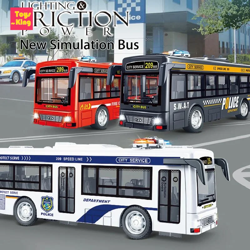 Autobús convertible policía para niños con luces y sonido - imagen 2