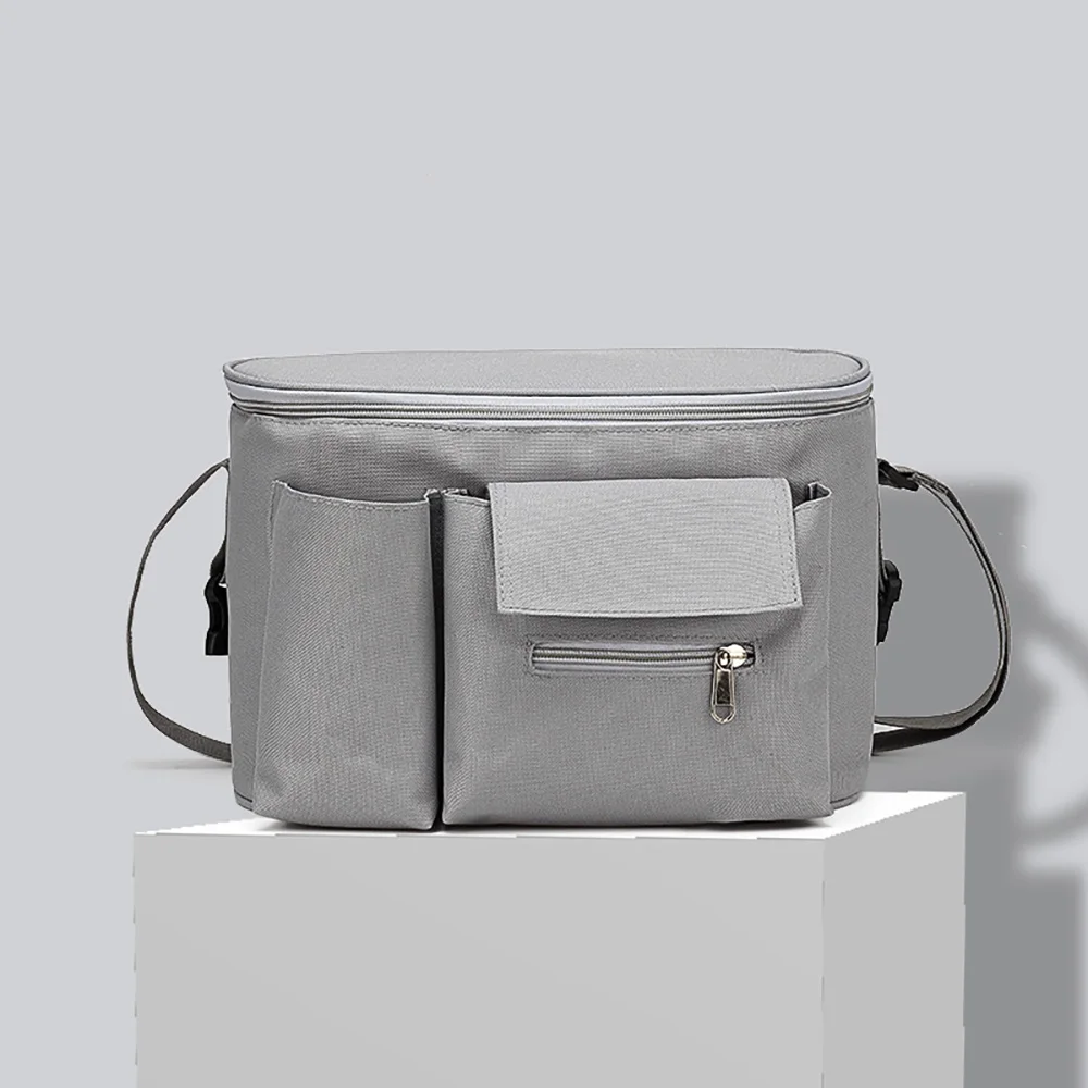 Bolsa de pañales para cochecito con compartimento para biberones - imagen 3