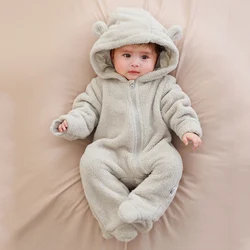 Body de franela para bebé recién nacido – Piel suave invierno