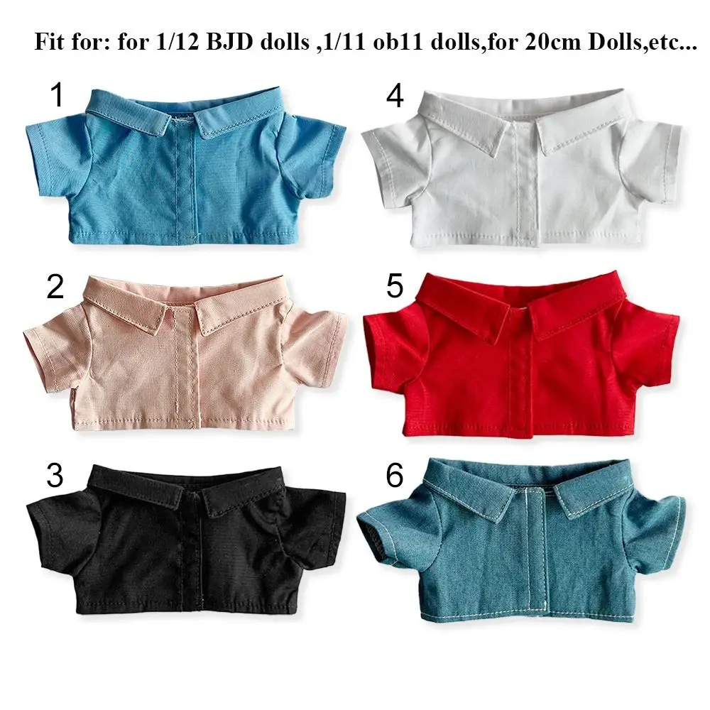 Camisa de algodón a rayas para muñeca infantil