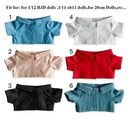 Camisa de algodón a rayas para muñeca infantil