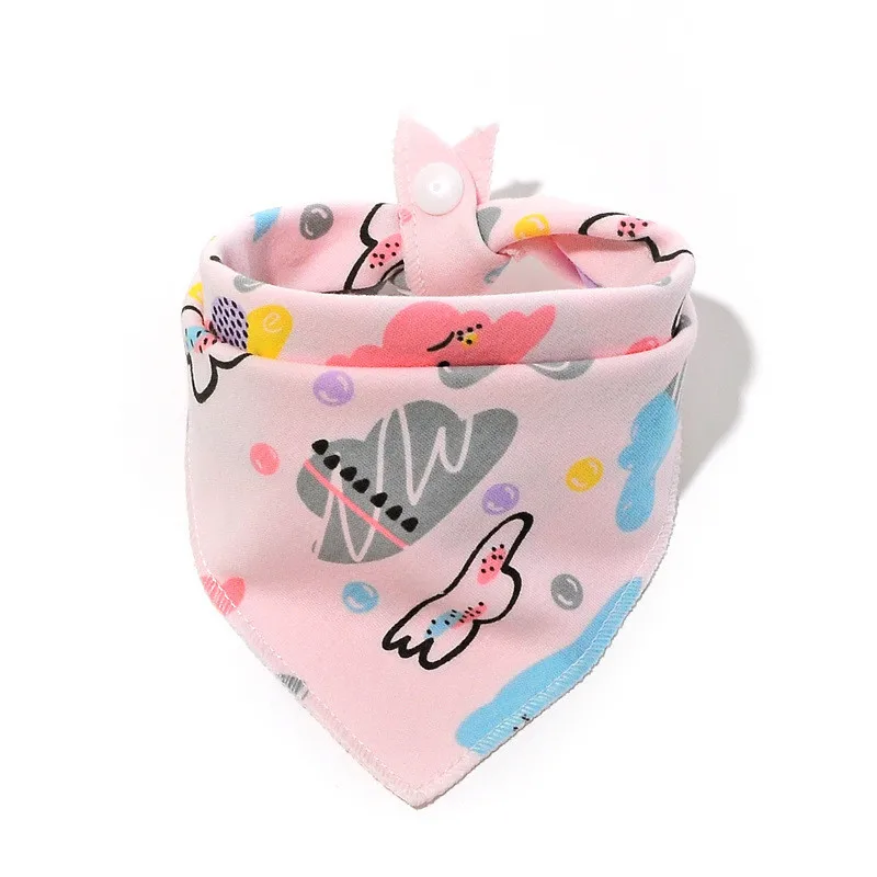 Babero bandana de algodón con diseños de animales para bebé - imagen 5
