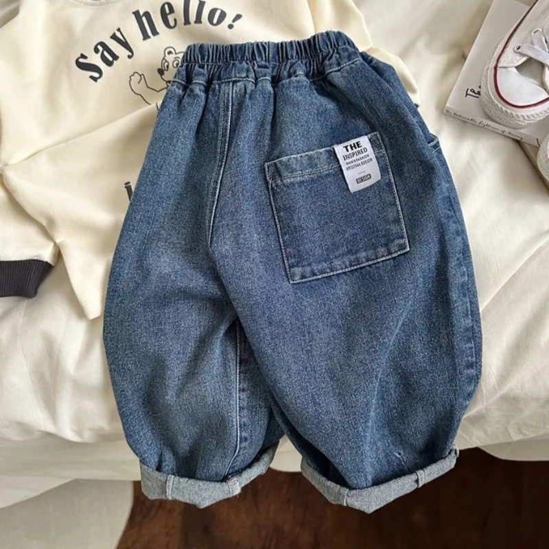 Pantalones vaqueros de algodón para niños – corte suelto