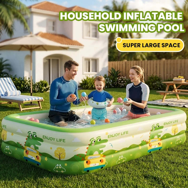 Piscina hinchable familiar grande plegable para jardín juegos de agua - imagen 5
