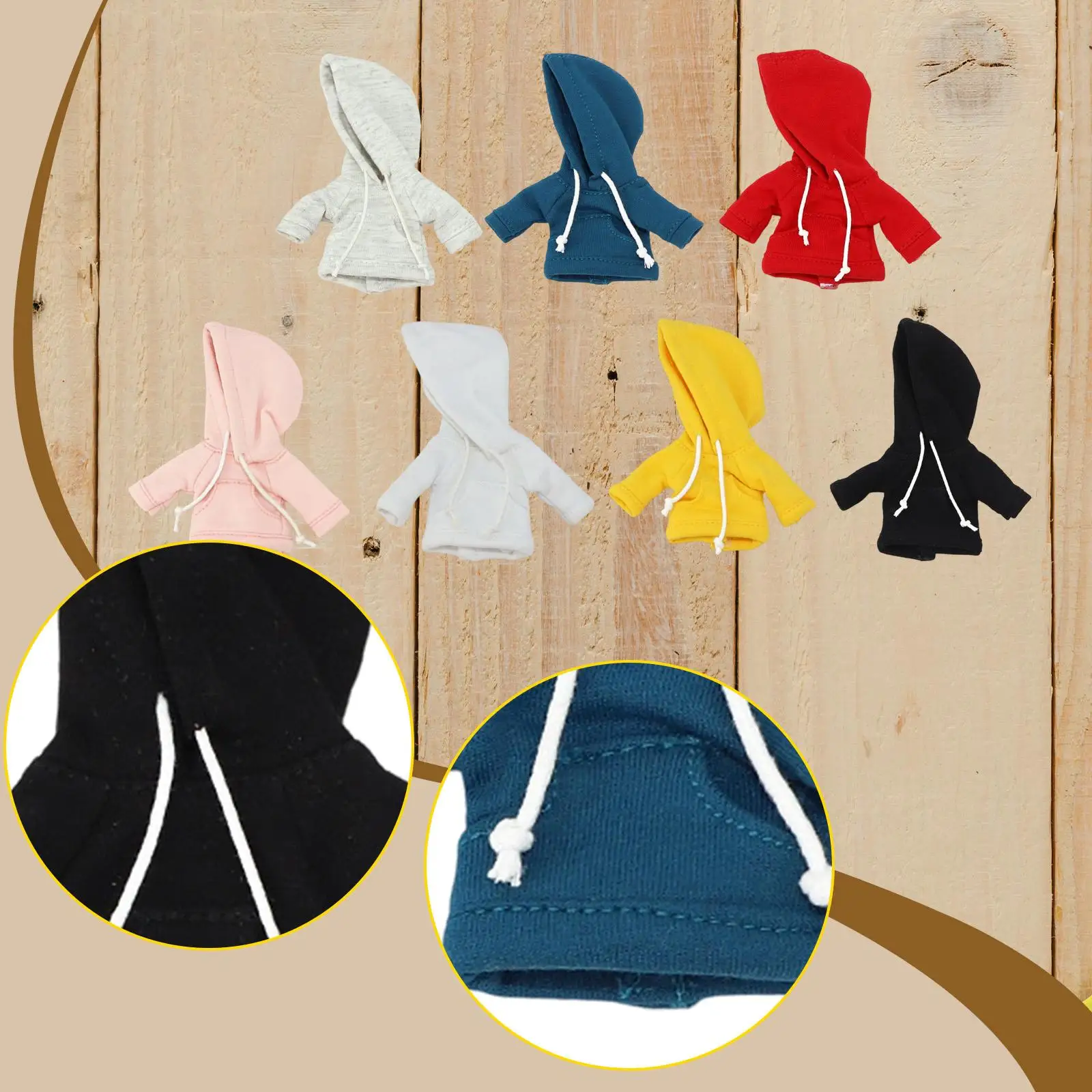 Sudadera con capucha para muñecos, manga larga moderna - imagen 3