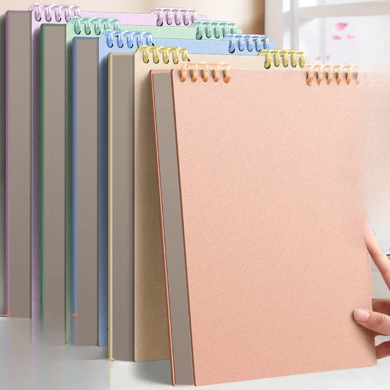Cuaderno espiral grueso con cubierta PP y páginas de líneas para clase