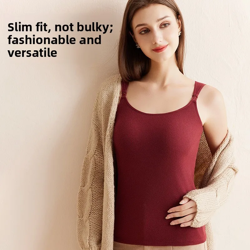 Camisola de lactancia térmica con forro polar para invierno - imagen 5