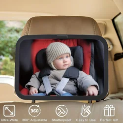 Espejo BabyView seguridad coche – Supervisión bebés asiento trasero