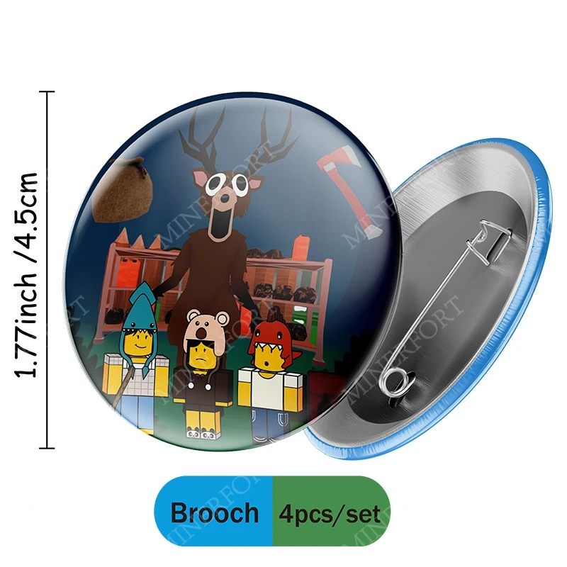 Set de broches ROBLOX 99 Noches in the Forest con personajes variados