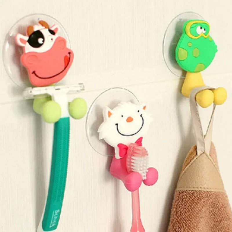 Soporte para cepillos de dientes infantil con animales para ducha - imagen 3