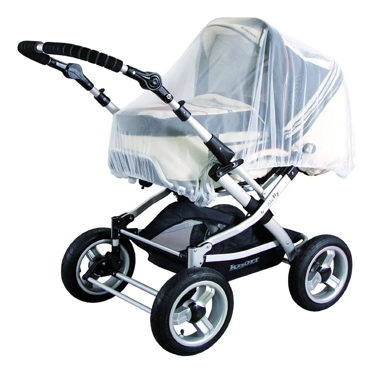Mosquitera para cochecito de bebé blanca: protege de insectos - imagen 2