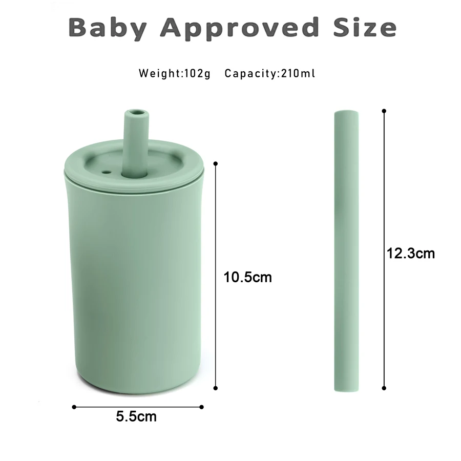 Tazas de alimentación paja suave sin BPA para bebés recién nacidos - imagen 5