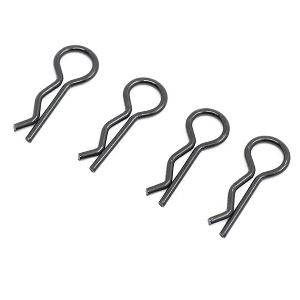 Clips elásticos de fijación para carrocería RC negra - imagen 3