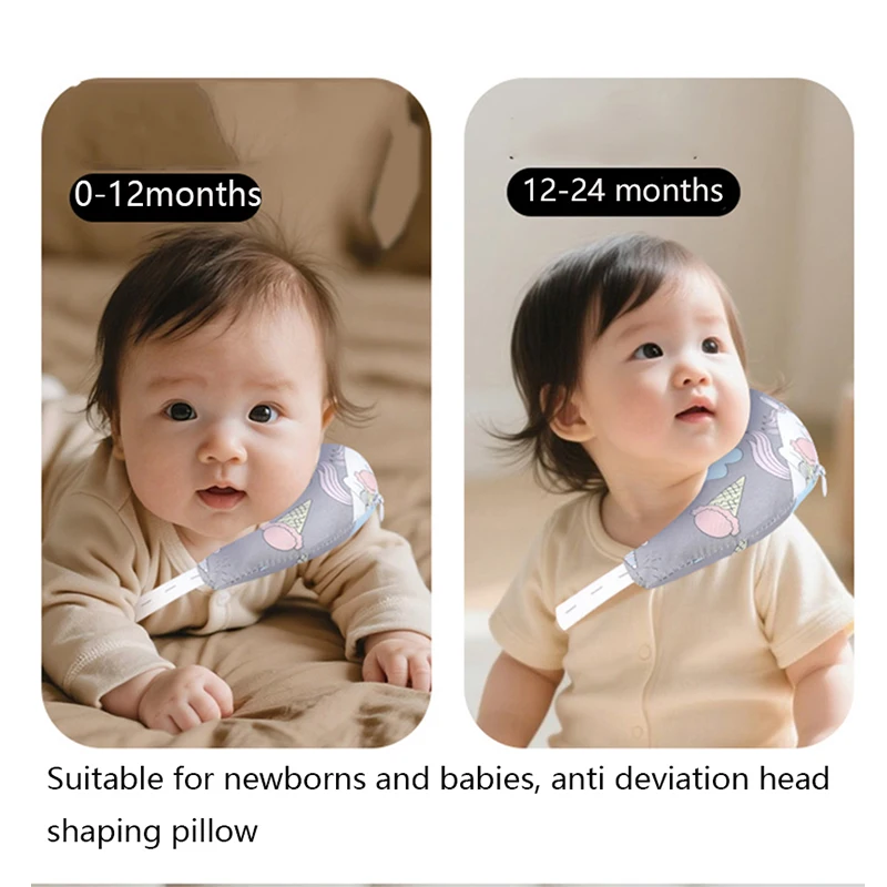 Almohada para bebé en forma de media luna – cuello ergonómico - imagen 4