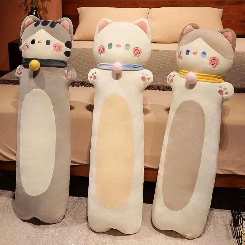 Almohada peluche gato dibujos animados para niños y niñas - imagen 2