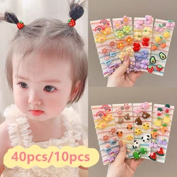 Bandas elásticas pelo niña y pinzas - Pack completo peinado