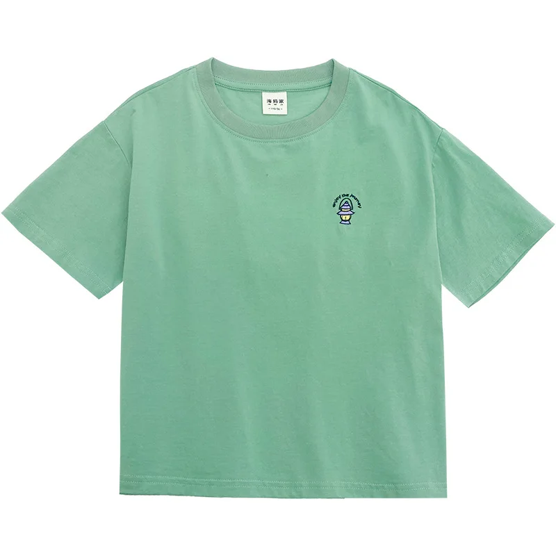 Camiseta manga corta algodón estampado espuma para niño