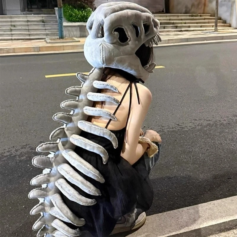 Peluche con esqueleto de dinosaurio suave para regalo y fiesta - imagen 5