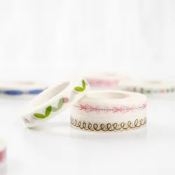 Cinta washi adhesiva decorativa con corazones para manualidades