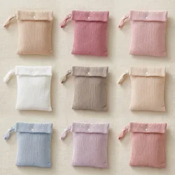 Bolsa de pañales muselina algodón color liso para cochecito