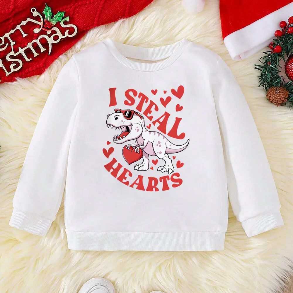 Sudadera con capucha infantil – Estampado de letras y corazón - imagen 5