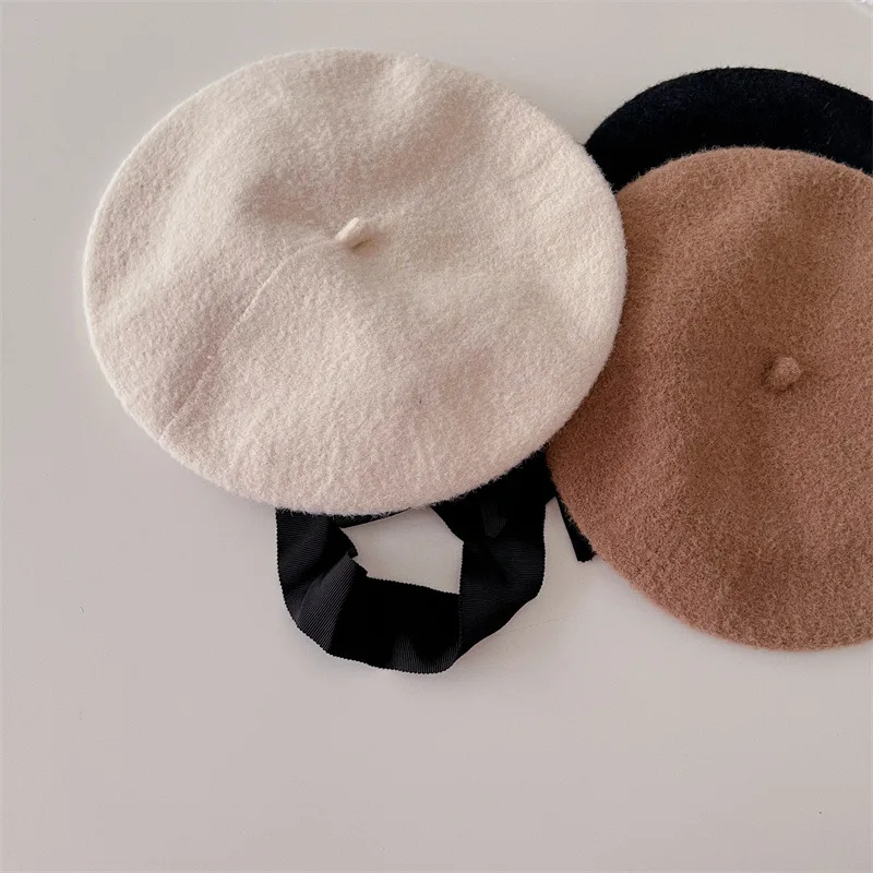 Milangel Gorro de Princesa Lana con Cordones para Niña – Otoño