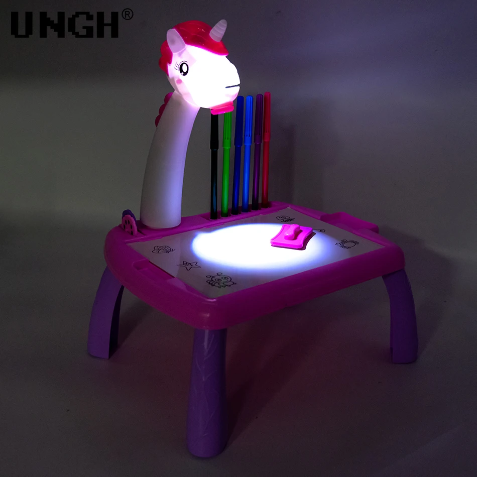 Mesa de Dibujo Proyector LED UNGH para Niños Juguete Educativo