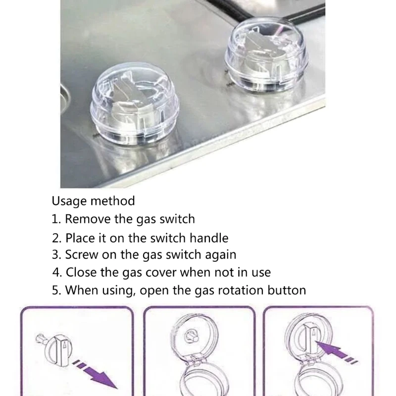 Cubiertas de perilla de estufa de gas para proteger a niños - imagen 5
