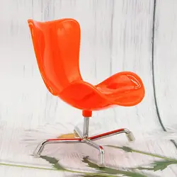 Silla para casa de muñecas en plástico, estilo huevo multicolor