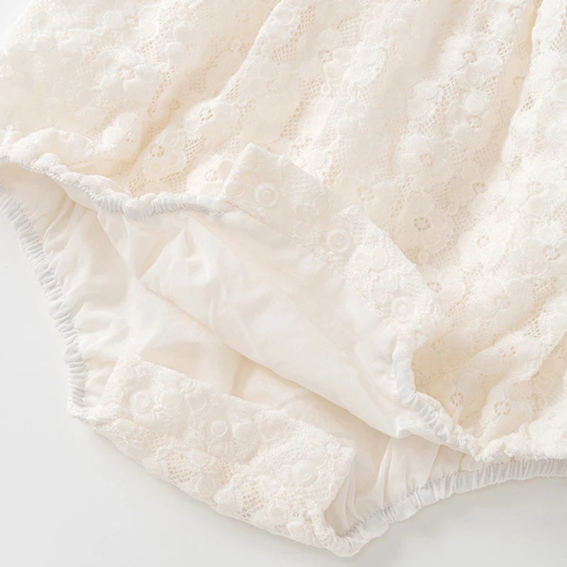 Conjunto otoño niña recién nacida con mono encaje - imagen 3