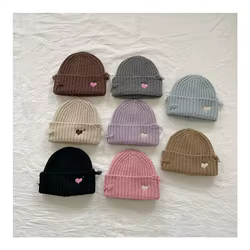 MILANCEL gorro de invierno tejido cálido para niños – amor