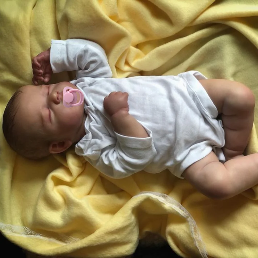 LouLou Reborn muñeca realista de silicona, vinilo y tela hecha a mano - imagen 4