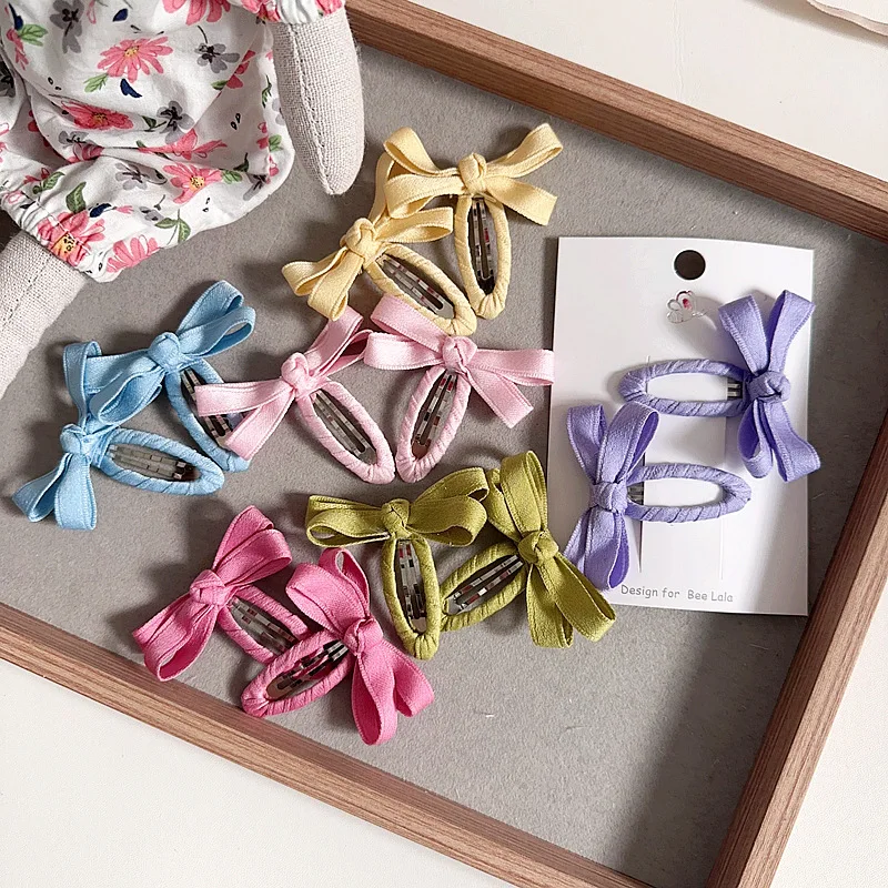 Clips de pelo arco para niña – Tono caramelo - imagen 3